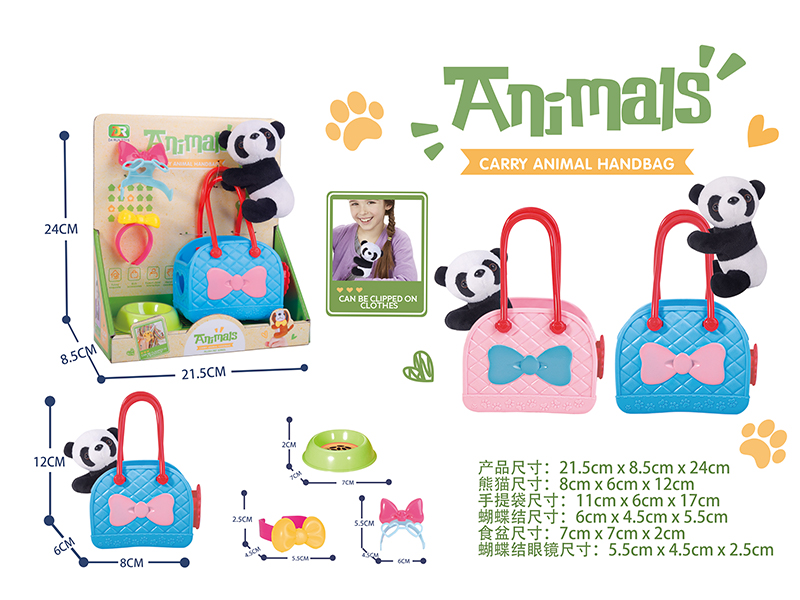 Finger Plush Panda Handbag