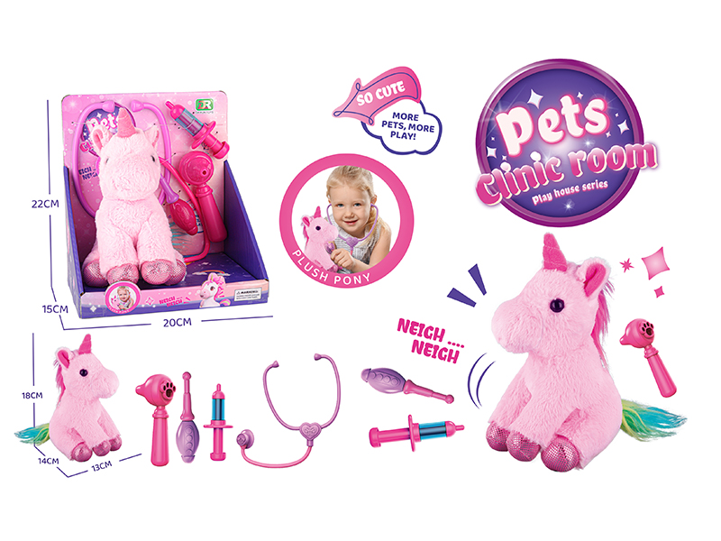 Plush Unicorn Medical Care Set