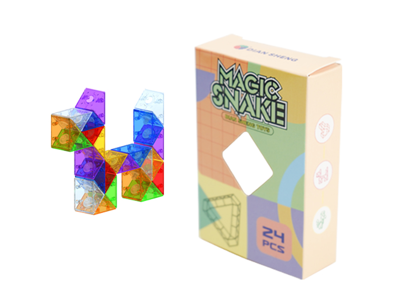 24pcs Rubik's Snake(Glass Color)