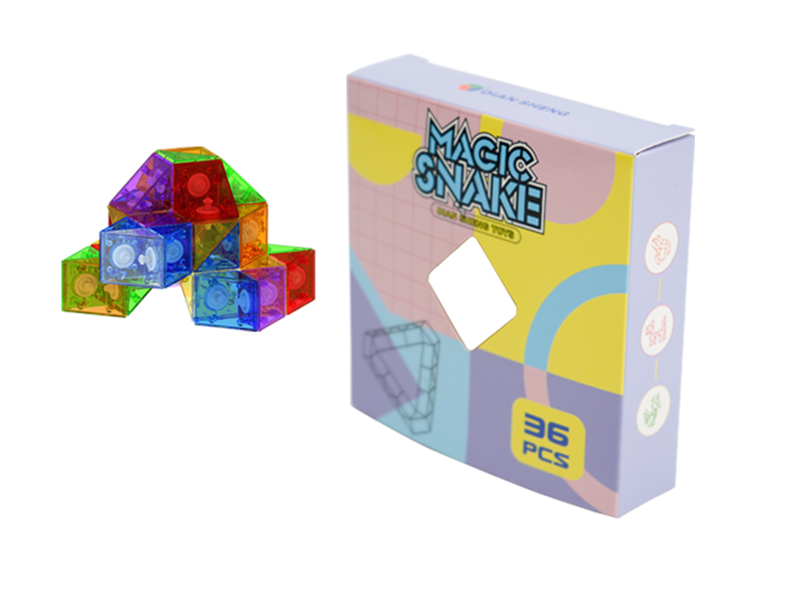 36pcs Rubik's Snake(Glass Color)