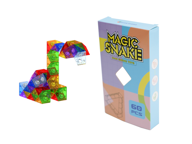60pcs Rubik's Snake(Glass Color)