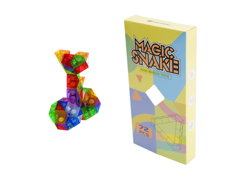 72pcs Rubik's Snake(Glass Color)
