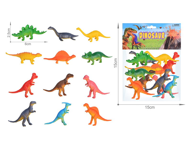 12PCS 2.5 Inche Dinosaur Toy Set