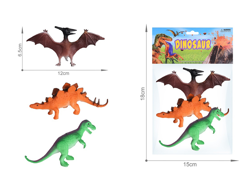 3PCS 5 Inche Dinosaur Toy Set