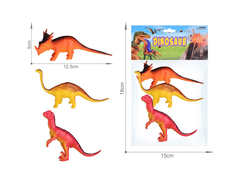 3PCS 5 Inche Dinosaur Toy Set