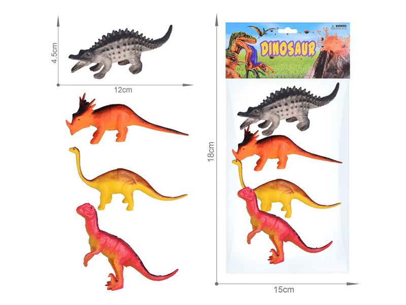 4PCS 5 Inche Dinosaur Toy Set