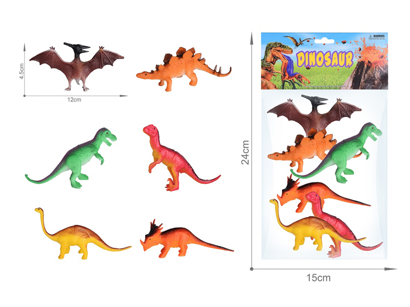 6PCS 5 Inche Dinosaur Toy Set