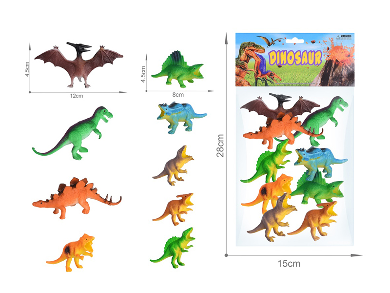 9PCS Dinosaur Toy Set(5 Inche+3.5 Inche)
