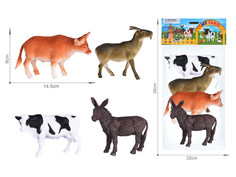 Farm Animals Toy Set 4PCS