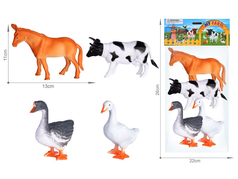 Farm Animals Toy Set 4PCS