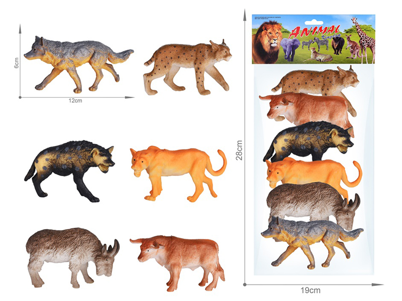Wildlife Toy Set 6PCS