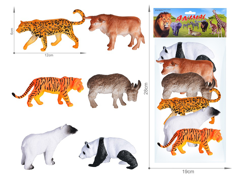 Wildlife Toy Set 6PCS