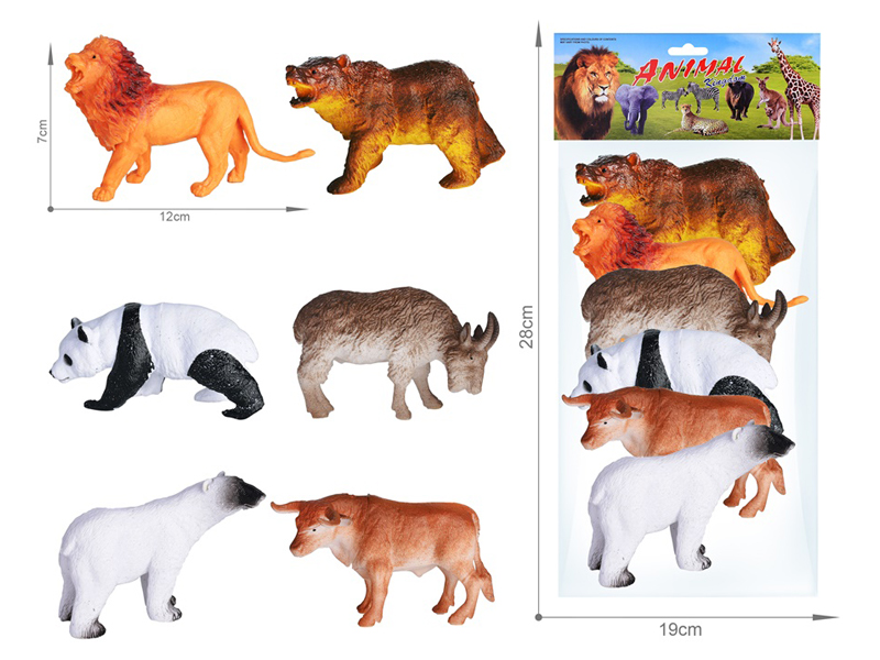 Wildlife Toy Set 6PCS
