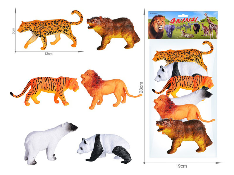 Wildlife Toy Set 6PCS