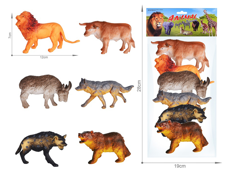 Wildlife Toy Set 6PCS