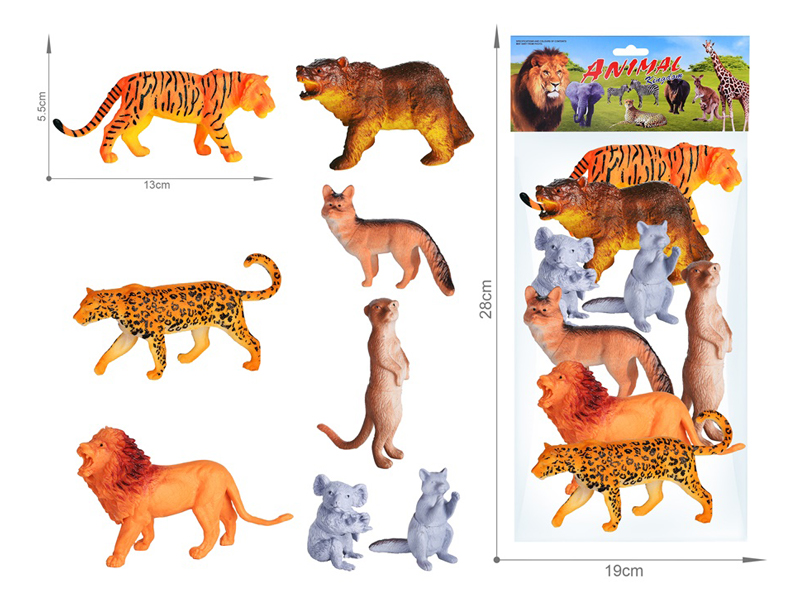 Wildlife Toy Set 8PCS