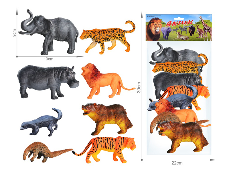 Wildlife Toy Set 8PCS