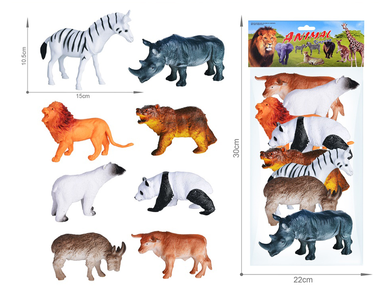 Wildlife Toy Set 8PCS