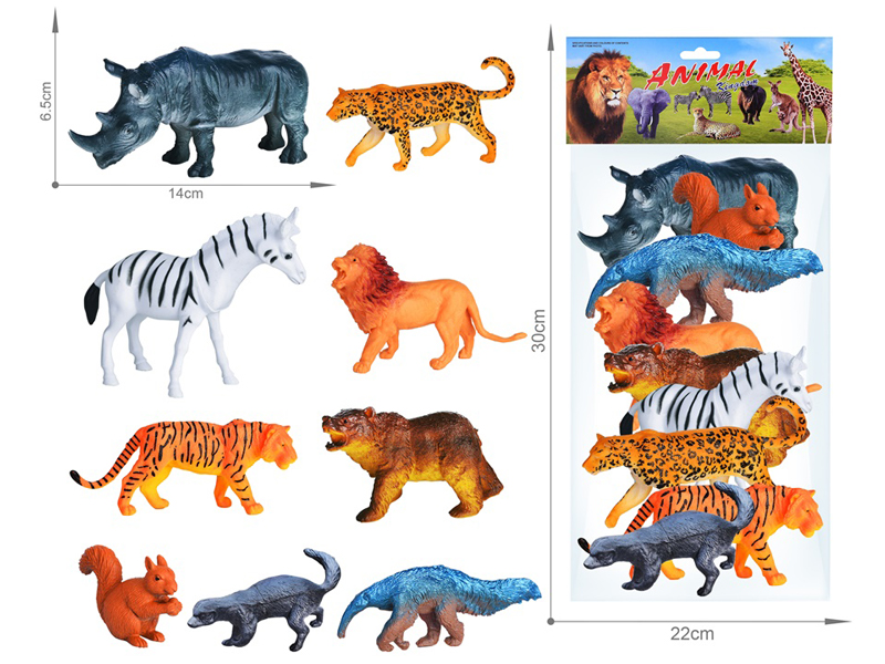 Wildlife Toy Set 8PCS