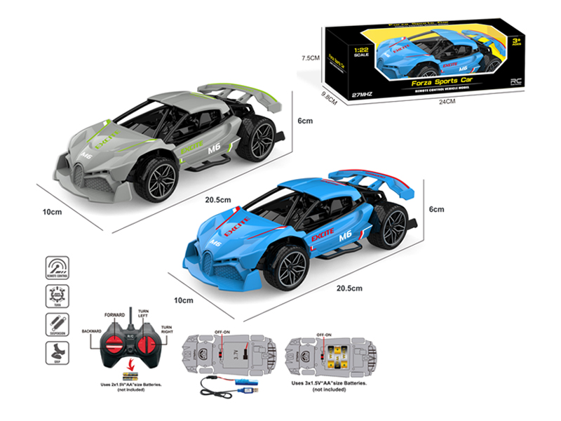 1:22 4CH R/C Skeleton Sports Car