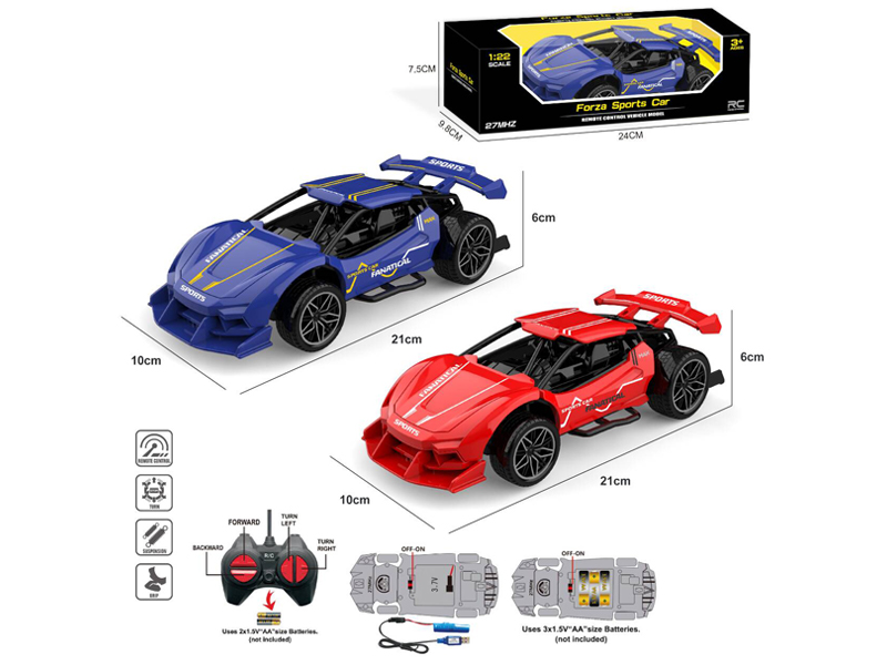1:22 4CH R/C Skeleton Sports Car