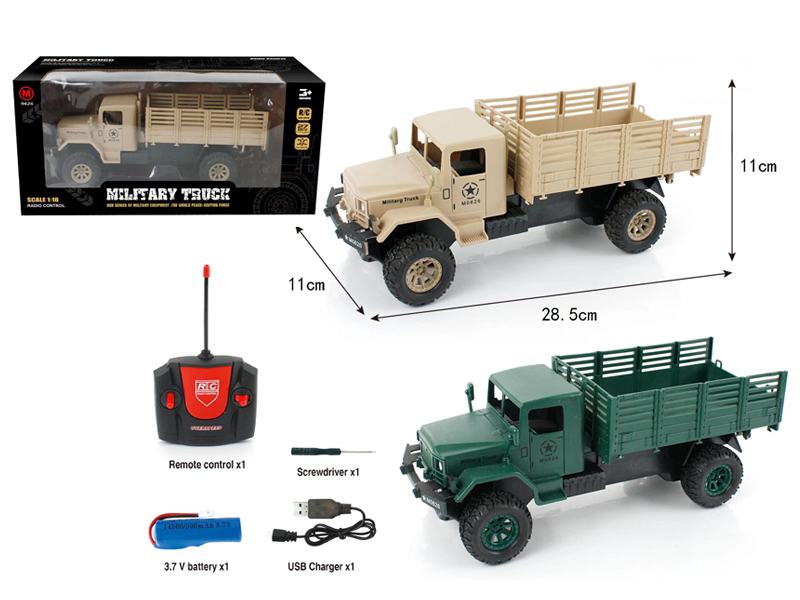27G 4Ch R/C Military Vehicles With Light