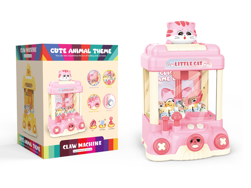Medium Cute Pet Doll Machine Cat Pink