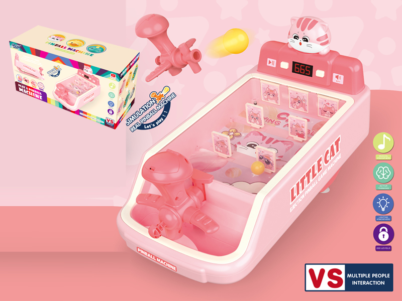 Super Large Scoring Pinball Machine（Cat Pink）