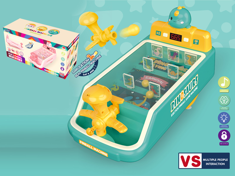 Super Large Scoring Pinball Machine（Dinosaur Green）