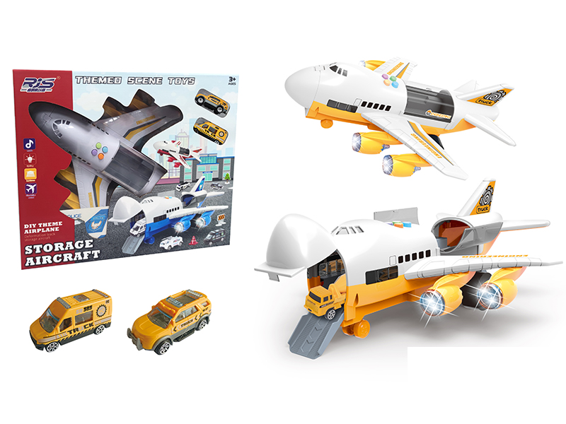 Engineering Theme Scene Storage Aircraft（Yellow）
