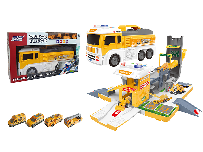 Engineering Theme Scene Storage Parking Lot（Yellow）