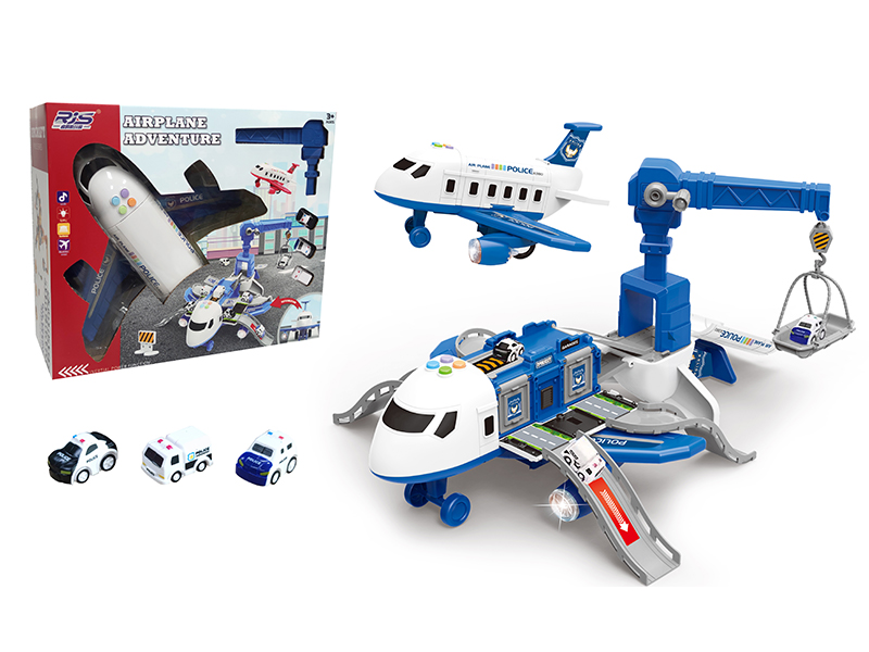 Police ThemeScene Storage For Medium Sized Aircraft（Blue）