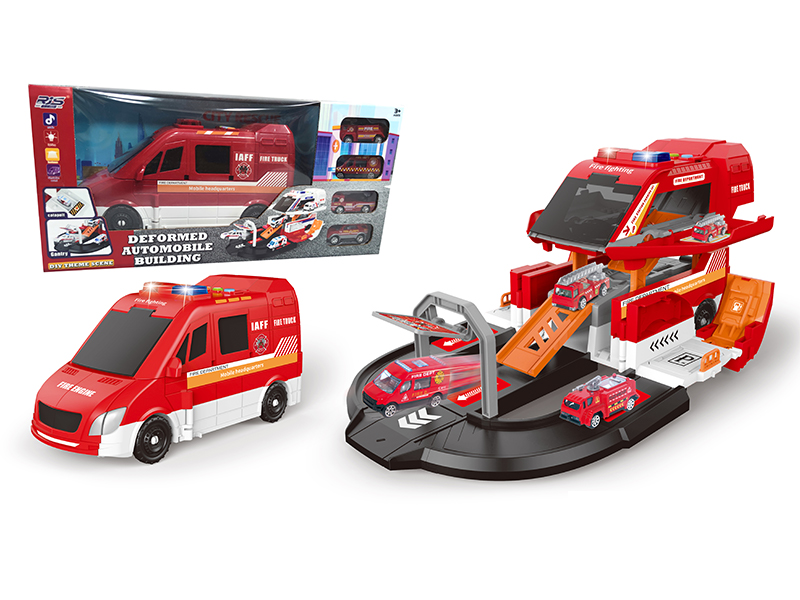 Fire Protection ThemeScene Transformation Ambulance（Red）