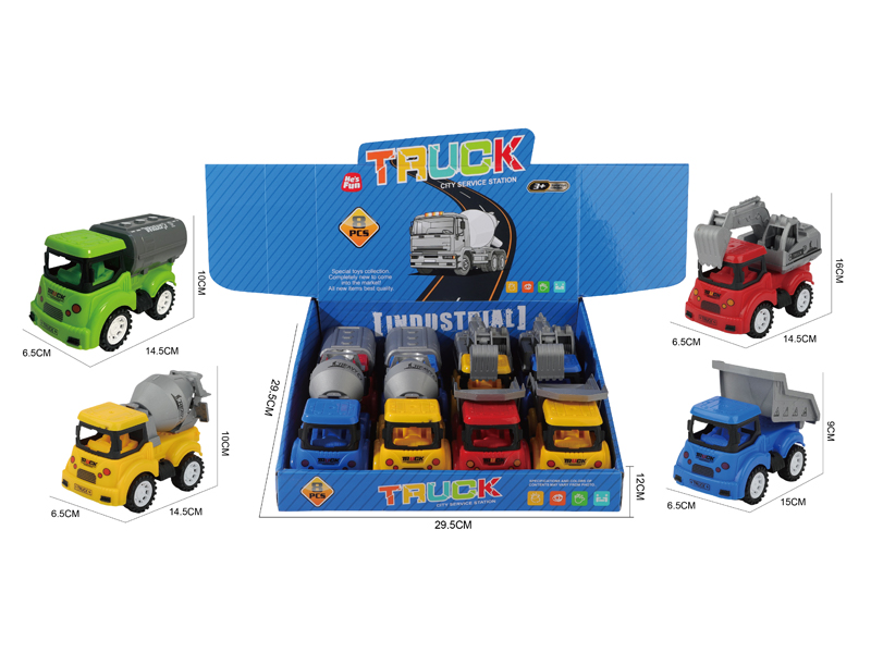 Friction Engineering Vehicle 8PCS