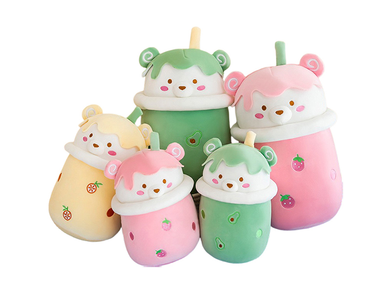 40CM Milk Tea Bear Plush Pillow