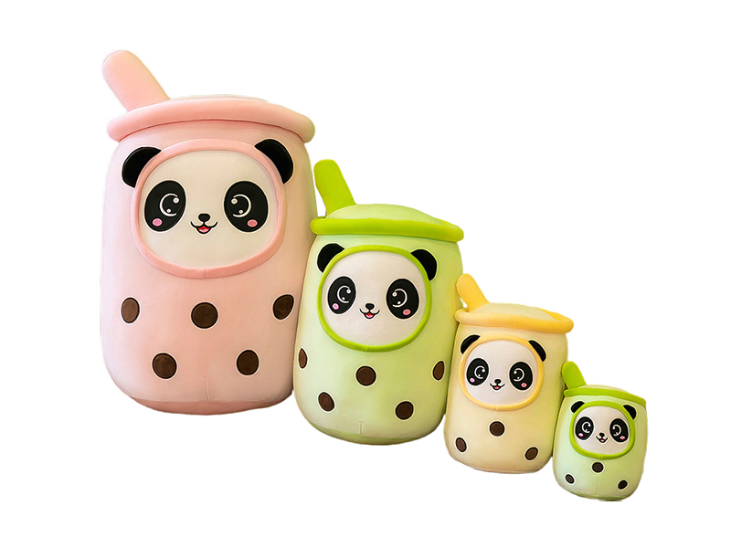 35CM Panda Milk Tea Cup Plush Pillow