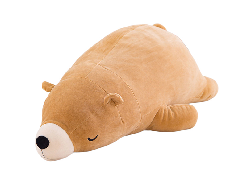 70CM Brown Polar Bear Plush Pillow