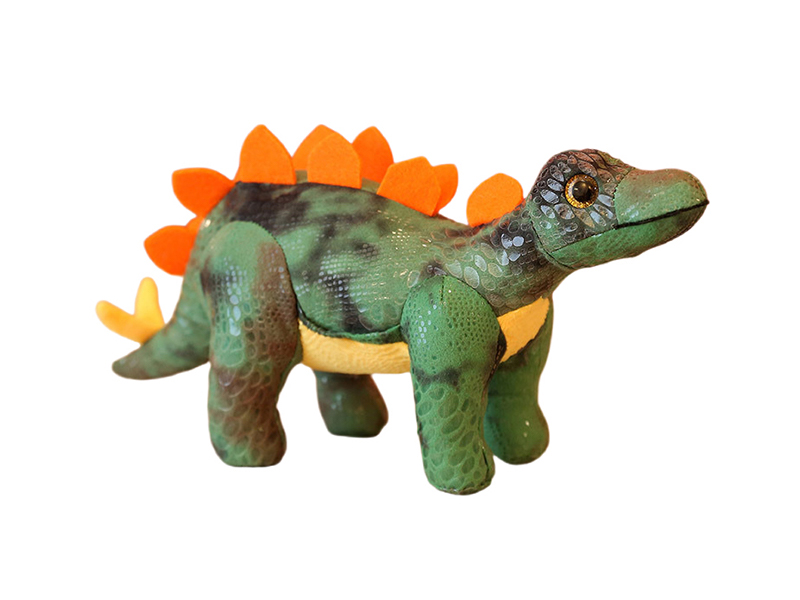 Simulated Green Plush Stegosaurus