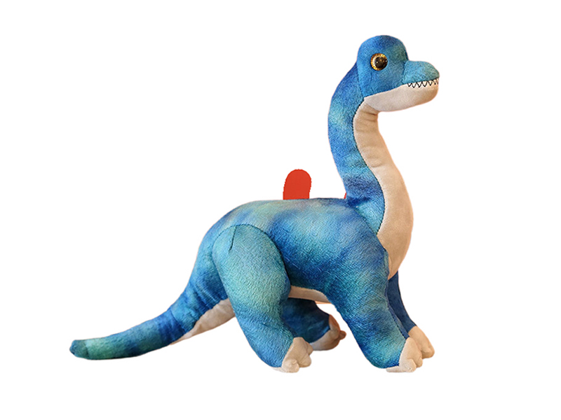 Simulated Blue Plush Herbivorous Dragon