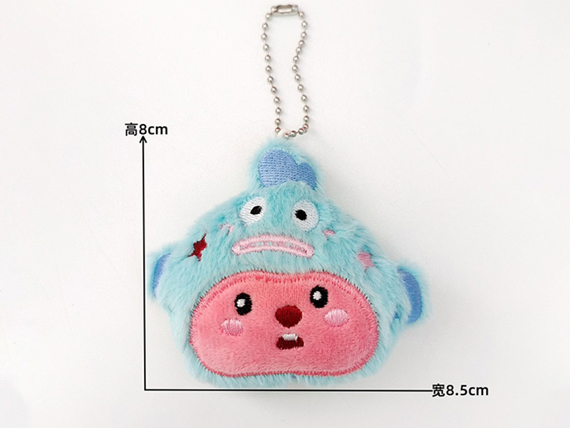 Cross Dressing Cartoon Plush Pendant