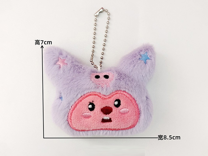 Cross Dressing Cartoon Plush Pendant