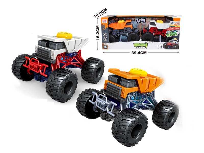 2PCS Friction Bigfoot Cart