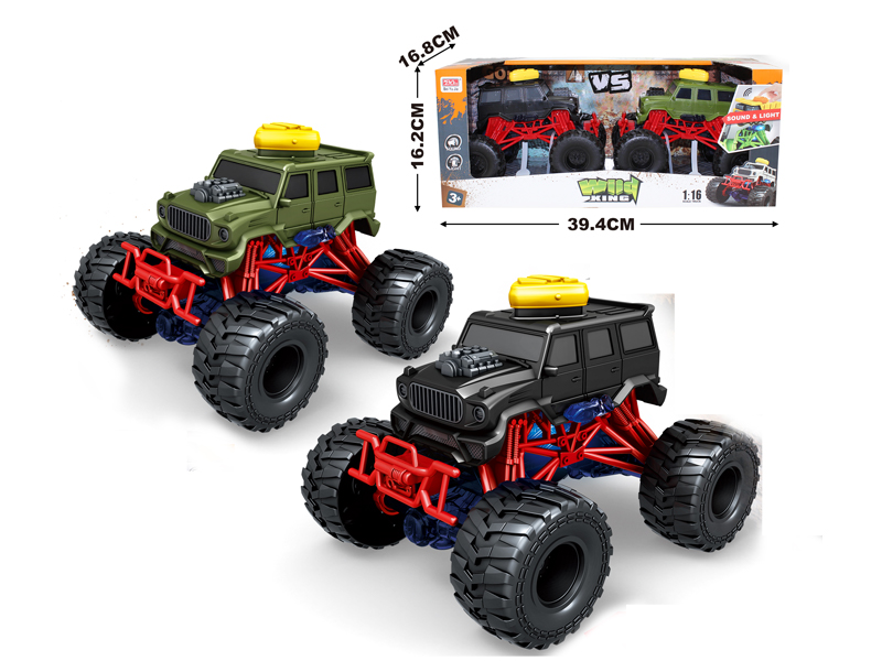 2PCS Friction Bigfoot Cart