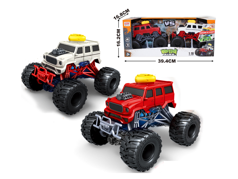 2PCS Friction Bigfoot Cart