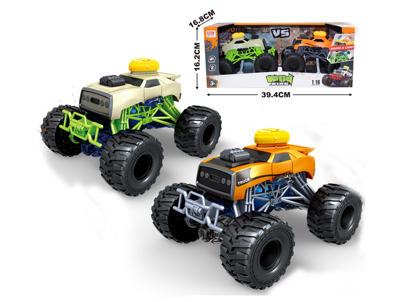 2PCS Friction Bigfoot Cart