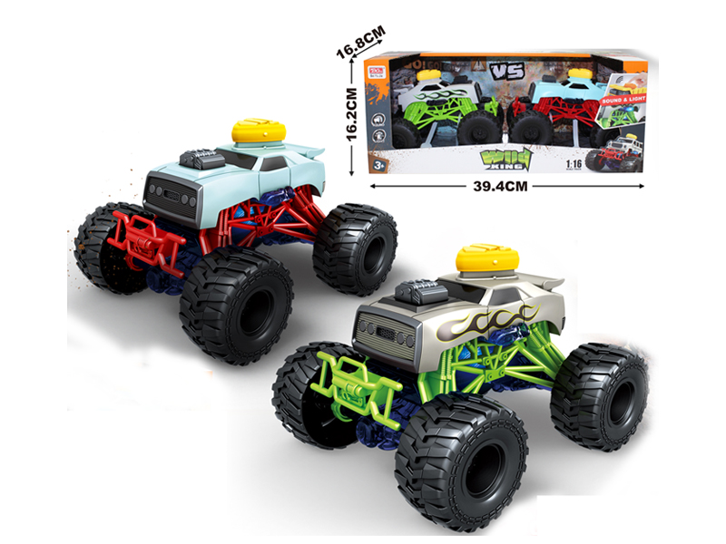 2PCS Friction Bigfoot Cart