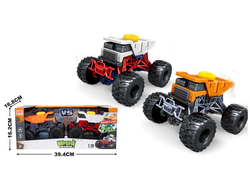 2PCS Friction Bigfoot Cart