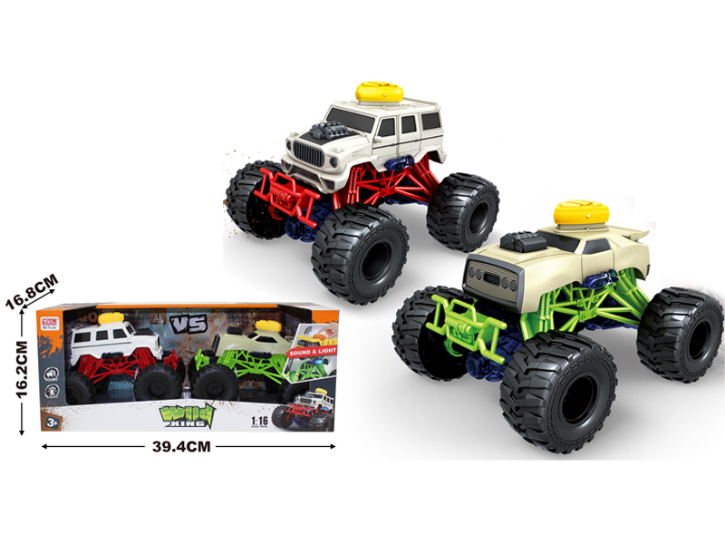 2PCS Friction Bigfoot Cart