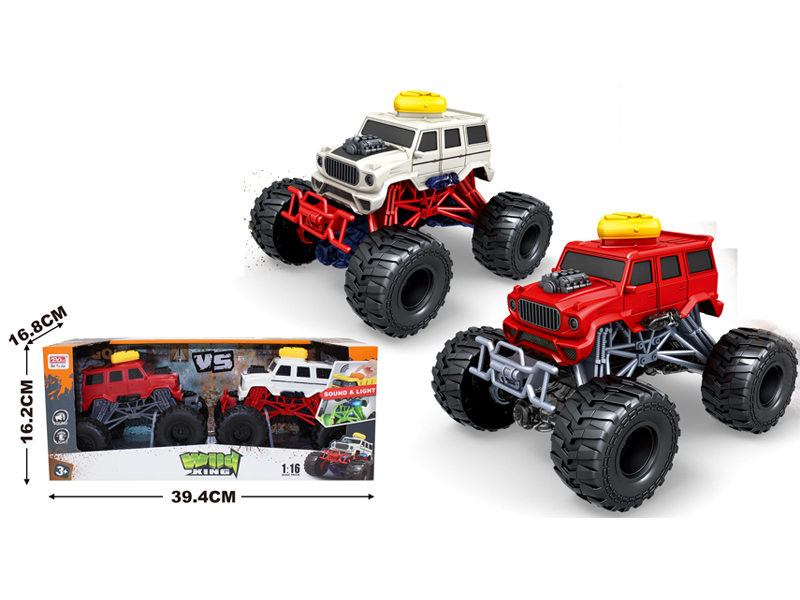 2PCS Friction Bigfoot Cart