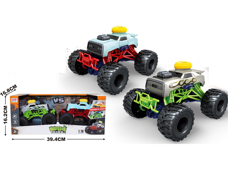 2PCS Friction Bigfoot Cart